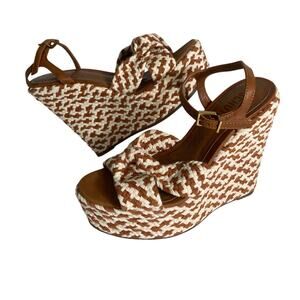 Schutz Women's Cass Wedge Sandals Size 7